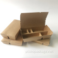 Caixa de papel Kraft de vários compartimentos